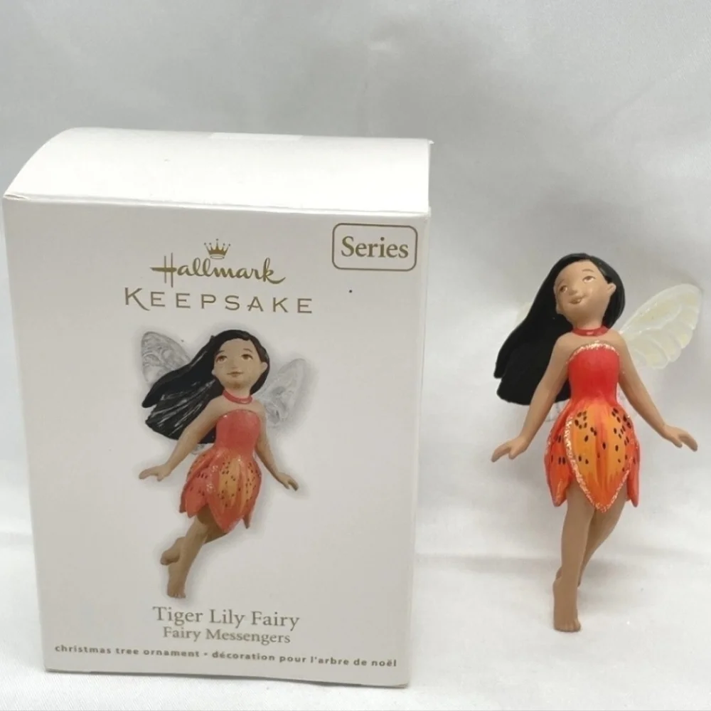 Hallmark Keepsake Ornament Lot Of Two Tiger Lily Fairy And Winged Wonder New